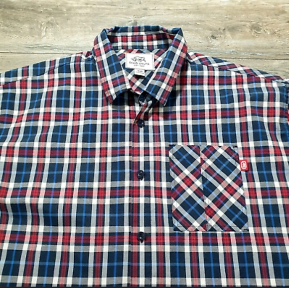 ECKO Unltd Men's Short Sleeve Plaid Shirt - Picture 1 of 1
